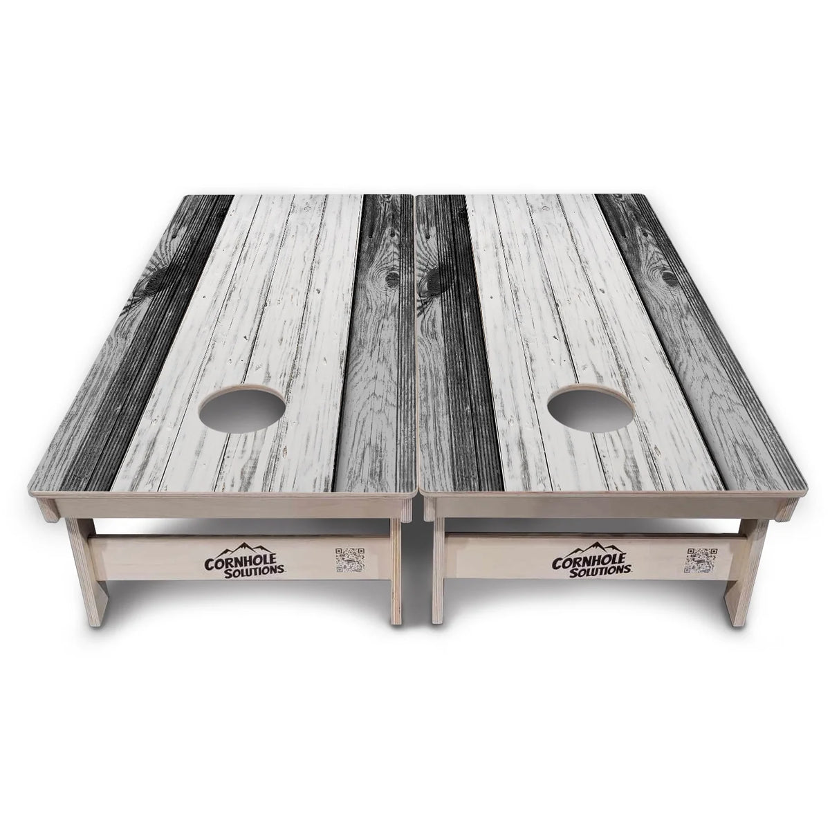 Grey Two Tone Slats Cornhole Boards – Tournament Series