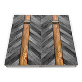 Woodgrain Plank Collection Cornhole Boards – Tournament Series