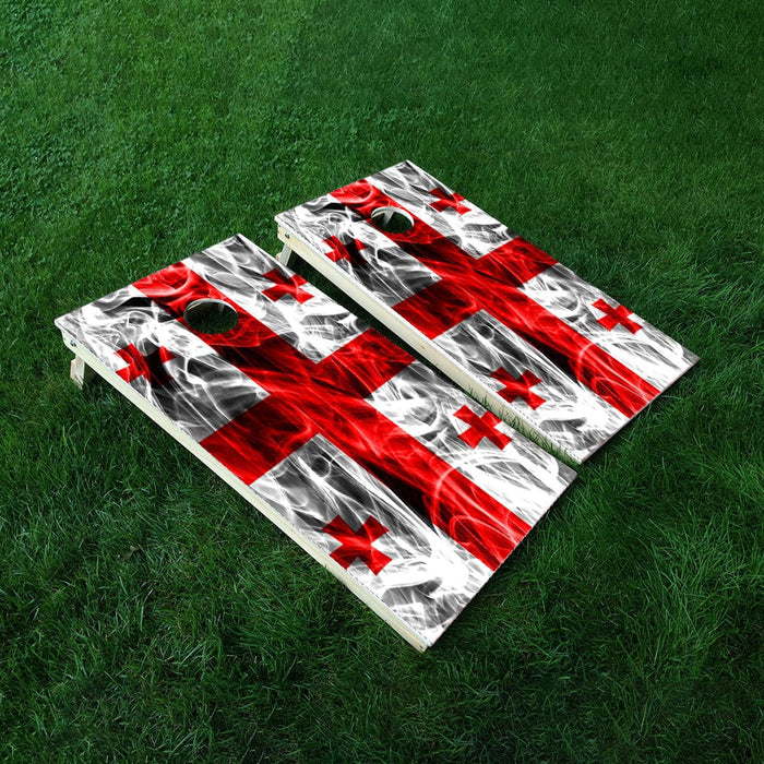 Georgian Cornhole Boards Wraps (Set of 2)