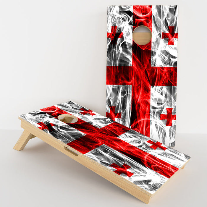 Georgia Flag Professional Cornhole Boards