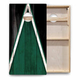 Team Color Triangle Cornhole Boards - Backyard Series