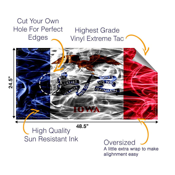 Iowa Cornhole Boards Wraps (Set of 2)