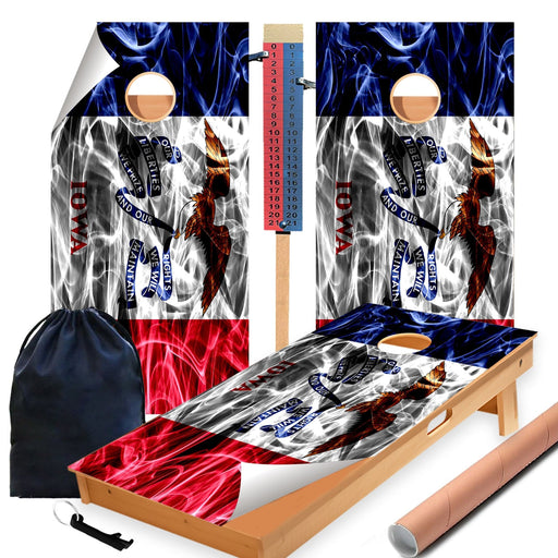 Iowa Cornhole Boards Wraps (Set of 2)