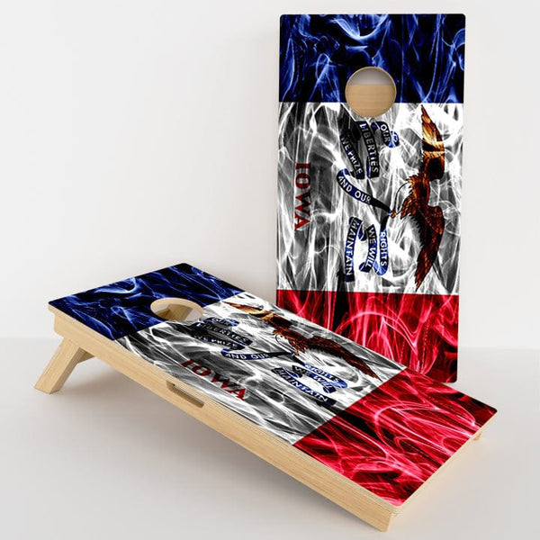 Boards Iowa Flag Professional Cornhole Boards