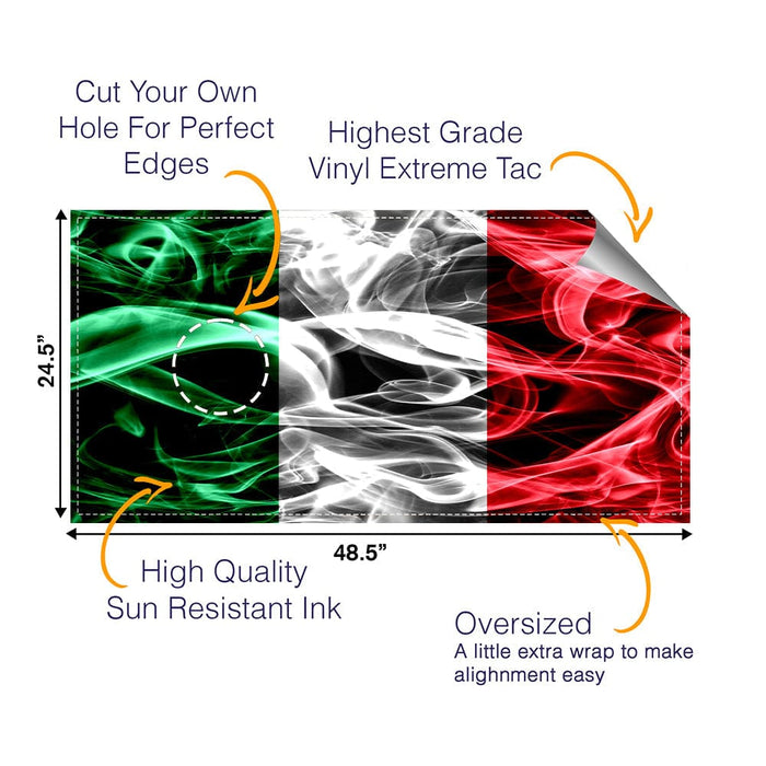 Italy Cornhole Boards Wraps (Set of 2)
