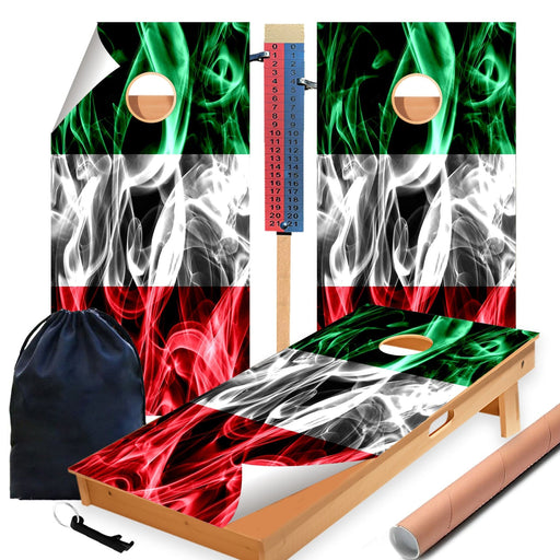 Italy Cornhole Boards Wraps (Set of 2)