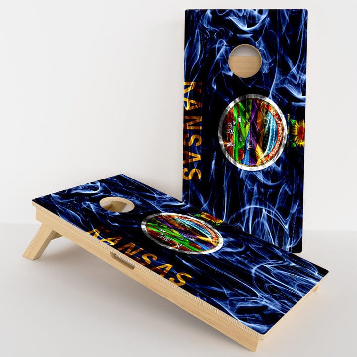 Boards Kansas Flag Professional Cornhole Boards
