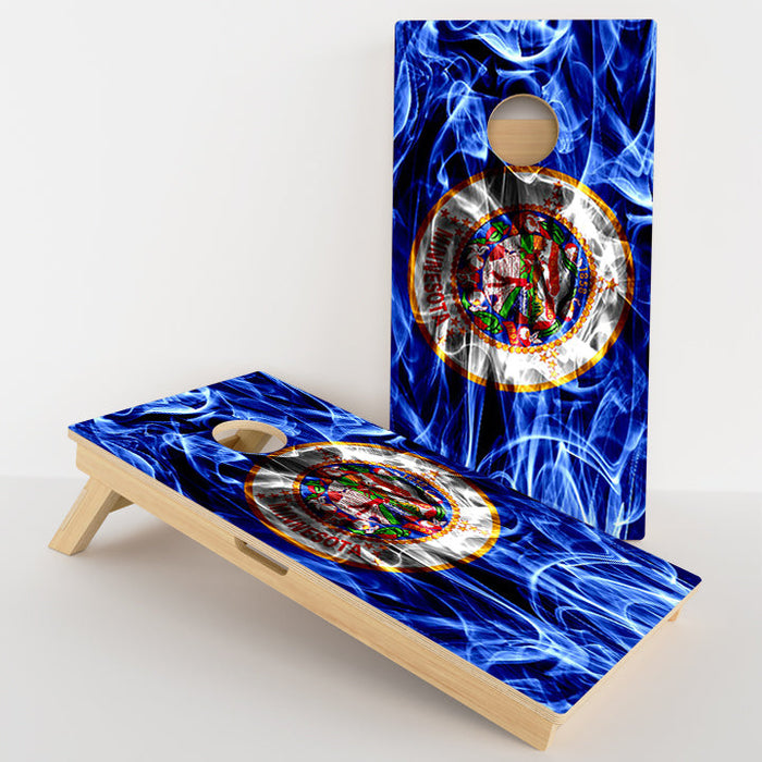Minnesota Flag Professional Cornhole Boards