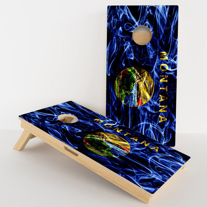 Montana Flag Professional Cornhole Boards