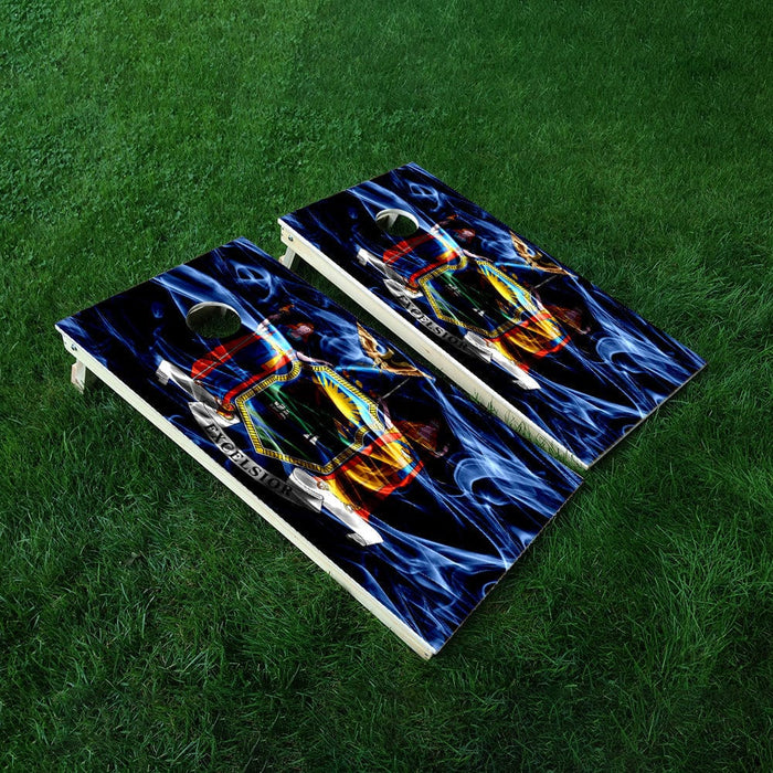 New York Cornhole Boards Wraps (Set of 2)