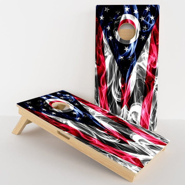 Boards Ohio Flag Professional Cornhole Boards