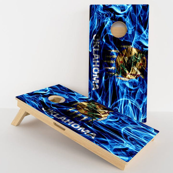 Boards Oklahoma Flag Professional Cornhole Boards