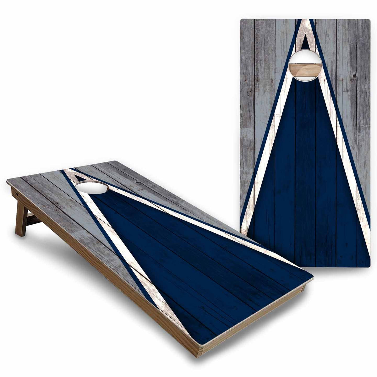 Team Color Triangle Cornhole Boards - Backyard Series