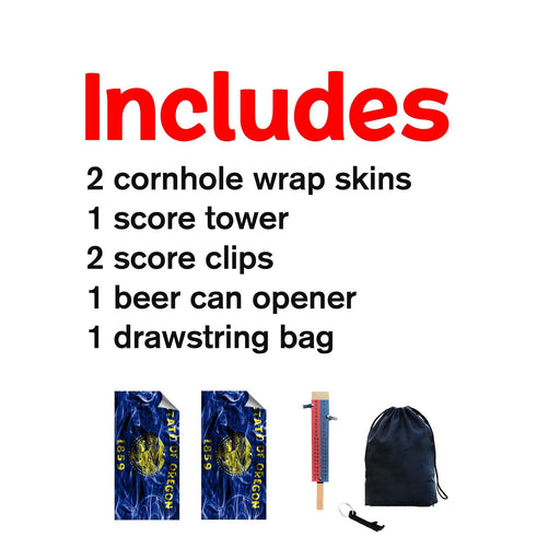 Oregon Cornhole Boards Wraps (Set of 2)