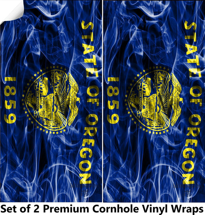 Oregon Cornhole Boards Wraps (Set of 2)