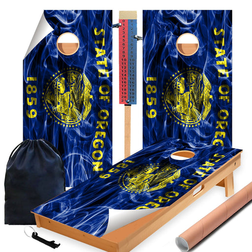 Oregon Cornhole Boards Wraps (Set of 2)