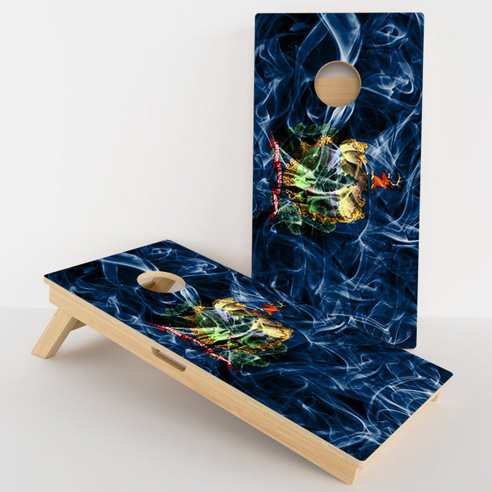 Vermont Flag Professional Cornhole Boards