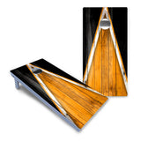 Orange/Black Triangle Cornhole Boards - All Weather Series