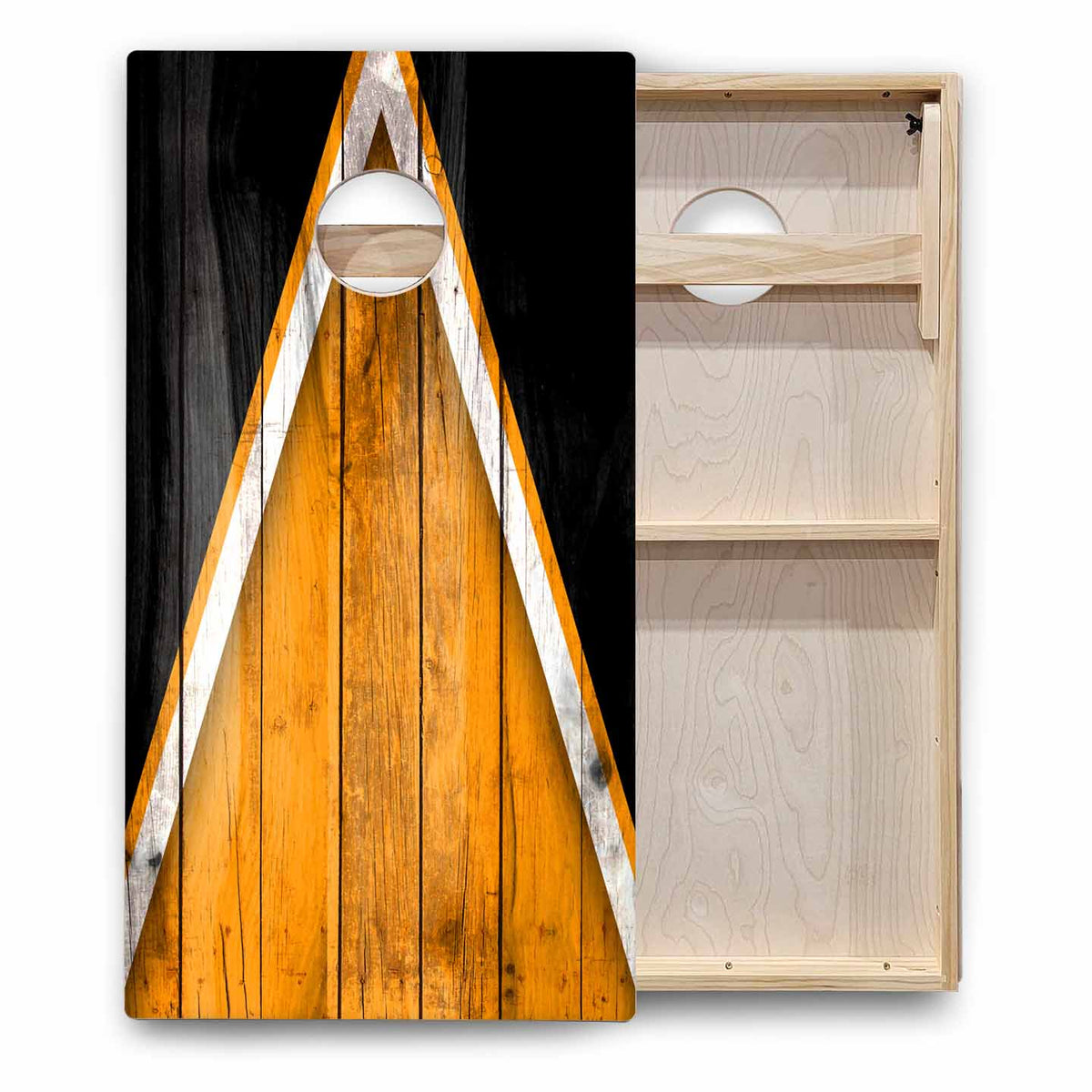 Team Color Triangle Cornhole Boards - Backyard Series