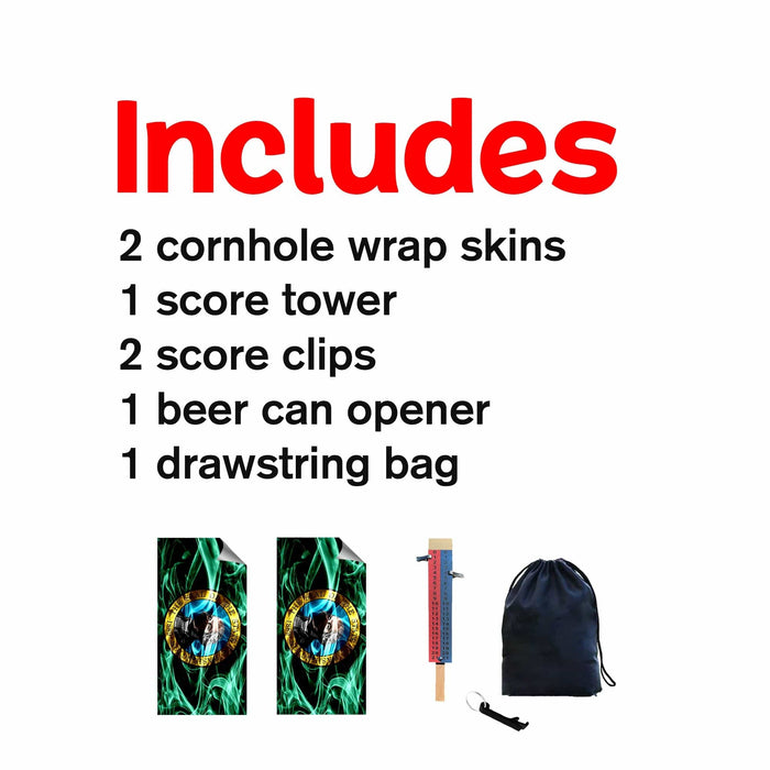 Washington Cornhole Boards Wraps (Set of 2)