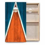 Team Color Triangle Cornhole Boards - Backyard Series