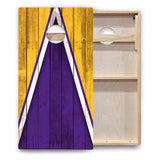 Team Color Triangle Cornhole Boards - Backyard Series