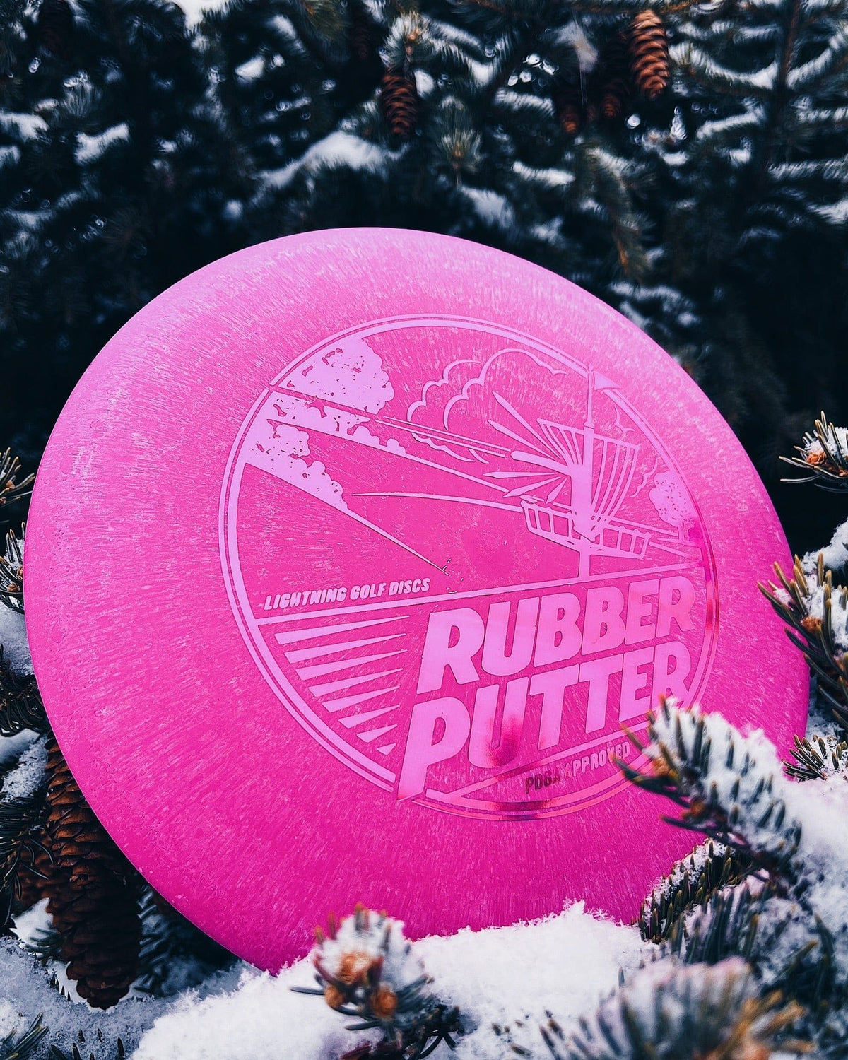 Golf Disc Lightning Sure Grip Rubber Putter Golf Disc