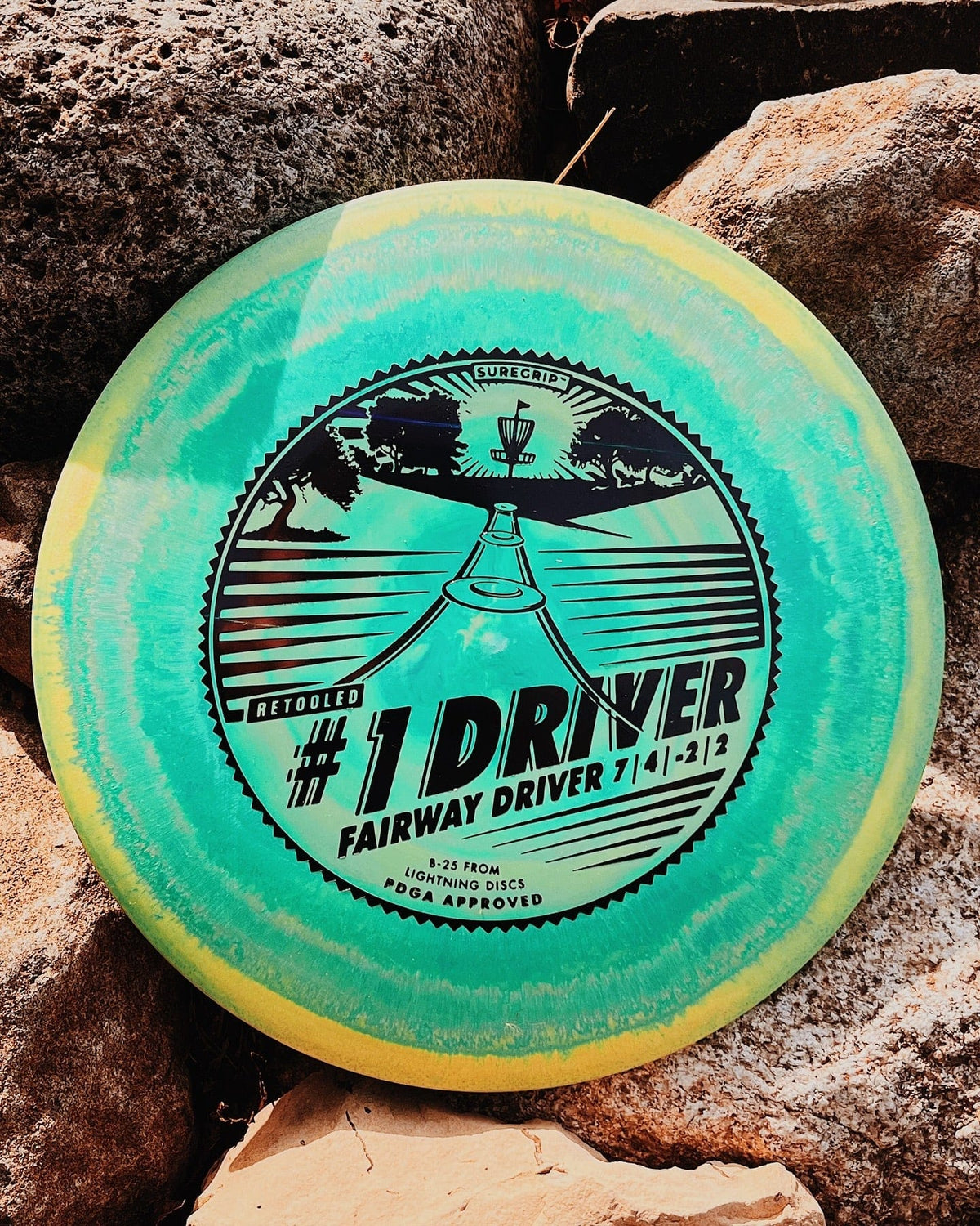 Golf Disc Lightning Sure Grip #1 Driver [Retool] Fairway Driver Golf Disc