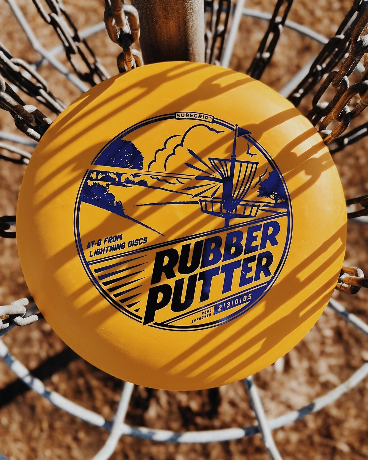Golf Disc Lightning Sure Grip Rubber Putter Golf Disc