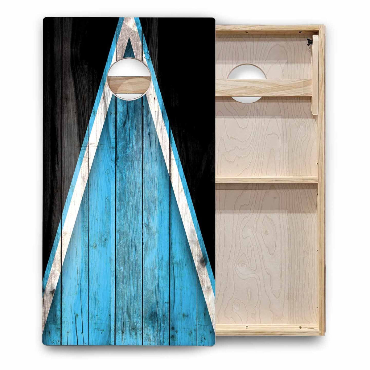 Team Color Triangle Cornhole Boards - Backyard Series