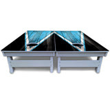 Sky Blue Triangle Cornhole Boards - All Weather Series