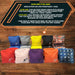 cornhole boards Multi Color Neon Striped Cornhole Boards