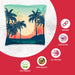 Palm Trees Cornhole Bags