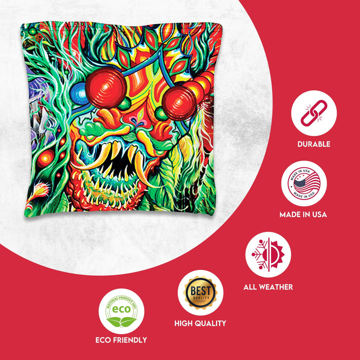 Colorful Skull Cornhole Bags