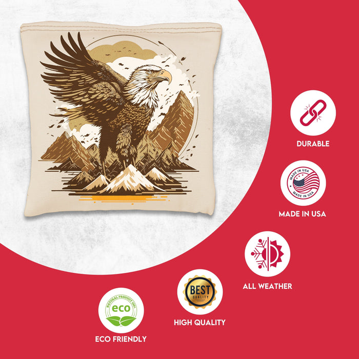 Blue Gold Eagle Cornhole Bags
