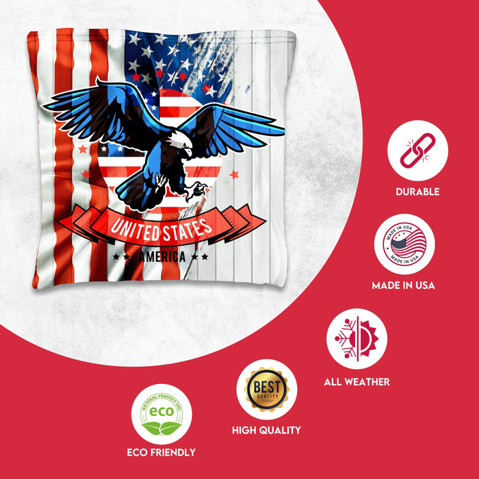 USA Eagle Flag Cornhole Bags
