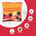 Blue Red Beach Cornhole Bags