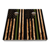 First Responder Rustic Flag Cornhole Boards – Tournament Series