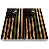 First Responder Burnt Flag Cornhole Boards – Pro Lite or Pro Elite