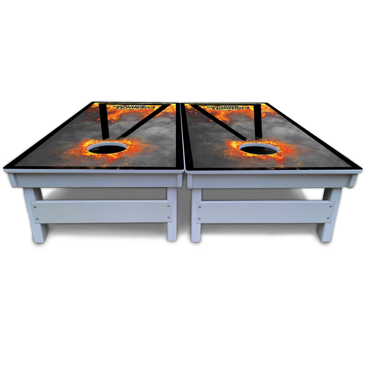 Fire Triangle CS Logo Cornhole Boards - All Weather Series