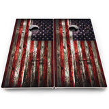 Distressed Flag Cornhole Boards – Pro Lite or Pro Elite