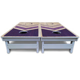 Purple Wedding Arrows Cornhole Boards - All Weather Series