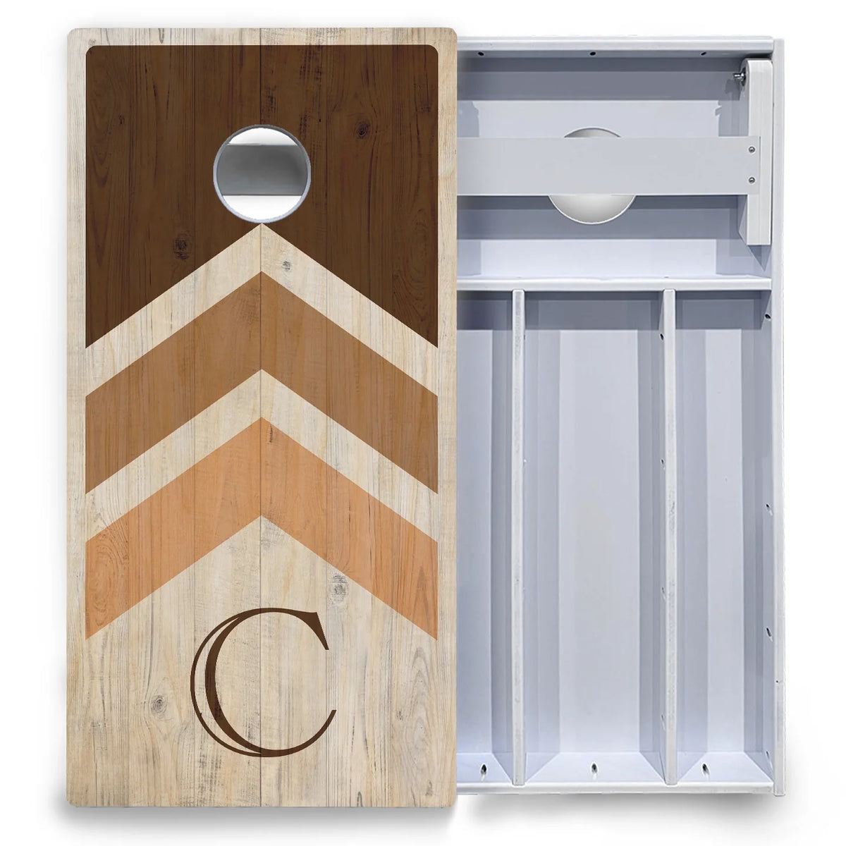Wedding Arrows Cornhole Boards - All Weather Series - Natural