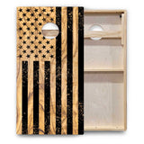 Burnt Flag Cornhole Boards - Backyard Series