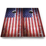 Distressed Flag Cornhole Boards – Pro Lite or Pro Elite