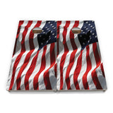 Rustic & Wavy Flag Collection Cornhole Boards – Tournament Series