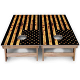 Burnt Flag Cornhole Boards - Backyard Series