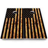 Rustic Flag Cornhole Boards – Pro Lite or Pro Elite