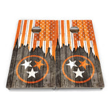 Orange TN Flag Cornhole Boards – Tournament Series