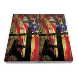 Faded Lineman Flag Cornhole Boards – Tournament Series